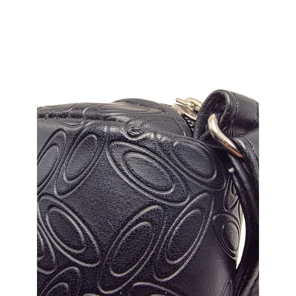 Black Oakley Logo Sunglasses Faux Leather Soft Zipper Case W/Wristlet Loop